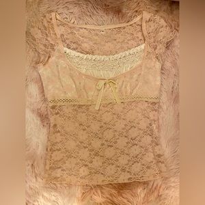Cute coquette lace top